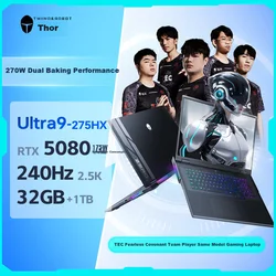 Thunderobot Laptop, 18, Core U9-275HX, 32GB, 1TB, RTX 5080, 240Hz