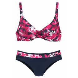 PETITE FLEUR Bikini marine/roza/bela