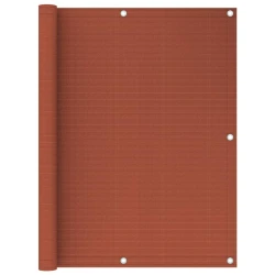 Balkonski zastor terakota 120 x 400 cm HDPE