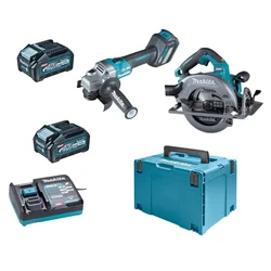 Akumulatorski set Makita kružna testera-cirkular Makita HS003GM201+GA023GZ ugaona brusilica; 40V XGT; 2x4,0 Ah