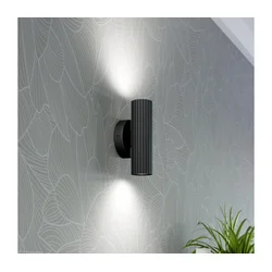 Eglo 902032 - Zidna svetiljka PORTILLO 2xGU10/5W/230V crna