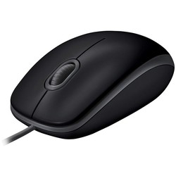 LOGITECH B110 Wired Mouse - SILENT - BLACK - USB - B2B ( 910-005508 )