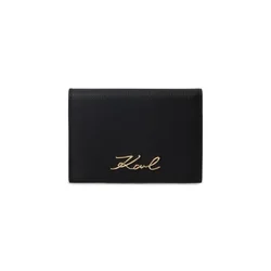 Karl Lagerfeld Etui  K/Signature Klappbares Kartenetui  črna