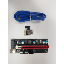 NONAME Adapter USB Riser/Extender 3 konektora plavi
