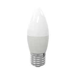 LED žarnica 7W E27 C37. Barva: Topla
