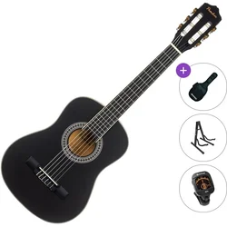 Pasadena PC-10-1/2 Standard SET Black Polovična klasična kitara za otroke