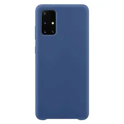 Silikonska futrola Meka fleksibilna gumena maska za Samsung Galaxy A12 / Galaxy M12 tamno plava