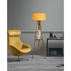 Aberto Design Podna lampa , 153 cm, E27, Žuta