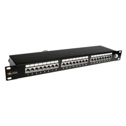 Solarix SX24-6-STP-BK patchcord kabal panel 1U 24x RJ45 ( SX002 )