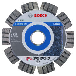 BOSCH Dijamantska rezna ploča Best for Stone 2608602642, 125 x 22,23 x 2,2 x 12 mm