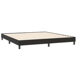 Vidaxl posteljni okvir brez vzmetnice črna 200x220 cm žamet