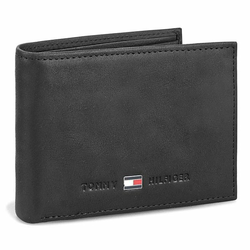 TOMMY HILFIGER veliki muški novčanik Johnson Mini Cc Flap And Coin Pocket, crni