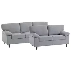 GREY Sofa 2 pieces set Gedved, light
