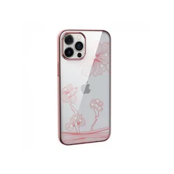 DEVIA Futrola Hard Case Crystal Flora za Iphone 13 Pro Rose Gold