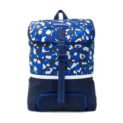 Stella McCartney Kids - camouflage print backpack - kids - Blue