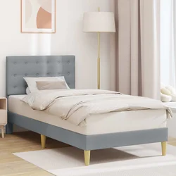 Krevetna konstrukcija Svjetlosiva 80 x 200 cm Tkanina