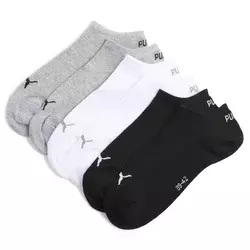PUMA Sneaker Socks Unisex (3-pack), Clothing, Grey/White/Black, 47-49