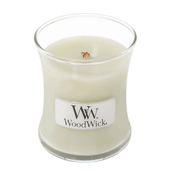 WoodWick dišeča sveča Fig Leaf & Tuberose mala vaza