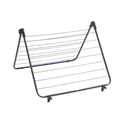 WENKO 63003100 - Stalak za sušenje veša CHAMPION 65x114 cm crni