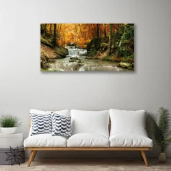 tulup.si Slika na platnu Forest slap narava 100x50 cm