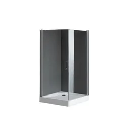 Linni Ideal Tuš kabina, 80x80x195cm, Providno staklo 6mm, Srebrni ram