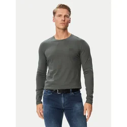 BOSS Majica z dolgimi rokavi Tacks 50512111 Khaki Regular Fit