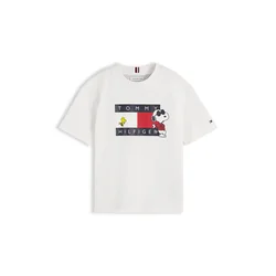 TOMMY HILFIGER Majica PEANUTS marine/rumena/ognjeno rdeča/bela