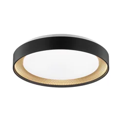 Brilliant - LED prigušiva plafonska lampa WALDO LED/24W/230V crna/zlatna + daljinski upravljač