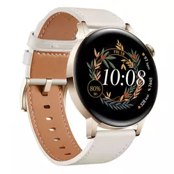 HUAWEI pametna ura Watch GT3 42mm BT, Elegant Edition with Leather Strap