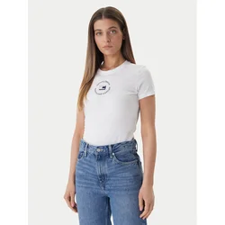 Tommy Jeans Majica Ess  črna / bela