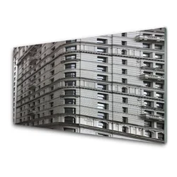 tulup.si Steklena slika Stanovanjske stavbe 120x60 cm 2 obešalnika