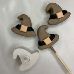 KREATIVNI SLATKIŠI Modla za izradu popsa Veštičiji šešir, 5 cm, Bela