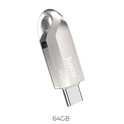 Hoco Pendrive 64 GB USB 3.0 (USB A + USB C) Hoco UD8 nikl