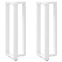 Noge za barski stol T-oblika 2 kom Bijele 50x35x(110-111) cm Čelik