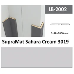Profil Zidni MDF LB-2002 SupraMat Sahara Cream (3019) 2800x48x3mm ( 026-065 )