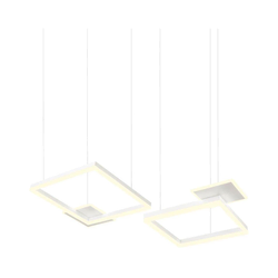 Redo 01-2611 - LED prigušiva luster na sajli SIGUA LED/110W/230V CRI 90 bela