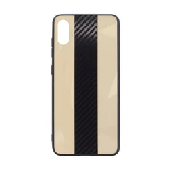 Maska Carbon Line za iPhone X/XS 5.8 in zlatna.