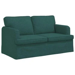Vidaxl Kavč Temno zelena 142 x 80 x 85 cm Kovina