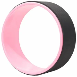 Gorilla Sports joga točak O 32,5 cm, roze-crni, nosivost 200 kg