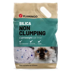 Flamingo mačji silikatni pesek 5L - Mačji pesek - 5 l