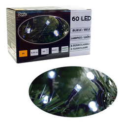 Novogodišnje lampice 60 Led bele/ 8 funkcija