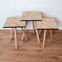 Hanah Home Set klub stočića 3Shp165, 3 komada, Plava