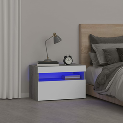 Noćni ormarić s LED svjetlima boja hrasta sonome 60x35x40 cm