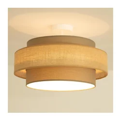 Brilagi - Plafonski luster RESNA 1xE27/60W/230V, prečnik 40 cm, braon/bež