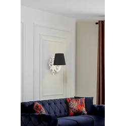 Opviq Zidna lampa Lily Coral, 15x10x13cm, IP20, Crno-bela
