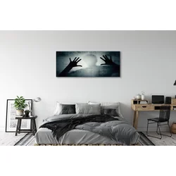 tulup.si Slika na platnu Senca roke in obliko glave 125x50 cm