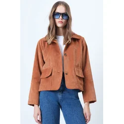 Trend Alacati Stili Ženska jakna Alc-X14603, Smeđa