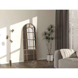 Hanah Home Podno ogledalo Ovalis Dar, 70 cm x 180 cm, Zlatne boje