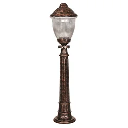 Opviq Spoljna lampa BSU-68210-BKR-B, 100 cm, Podna, IP65, E27, 60W, Braon