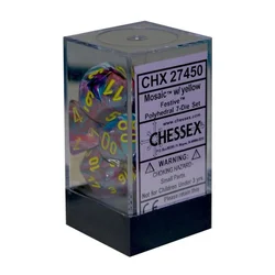 Kockice Chessex - Festive - Mosaic & Yellow (7)